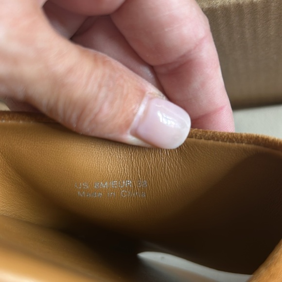 VINCE CANELLA MULE FLAT SLIDE Camel Suede - Picture 13 of 13